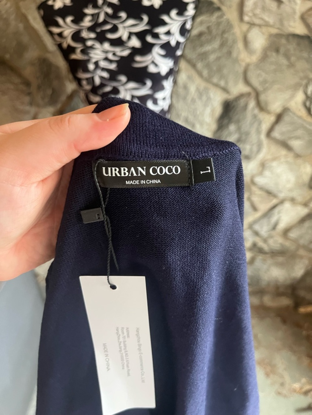 NWT Urban Coco Navy Cardigan L - Picture 3 of 5